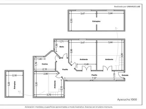 Depto Tipo Casa en Venta en Recoleta, USD 99.000
