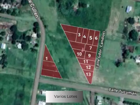 Terreno en Venta 10  mts Frente