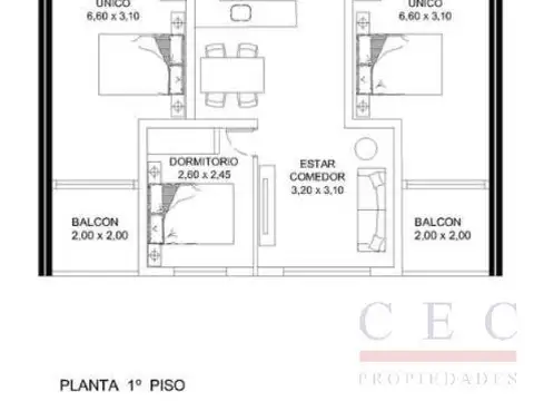 Departamento en Venta de Monoambiente