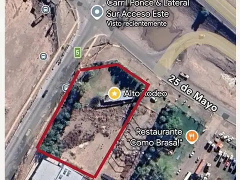 VENTA DE LOTE SOBRE ACCESO ESTE Y CARRIL PONCE