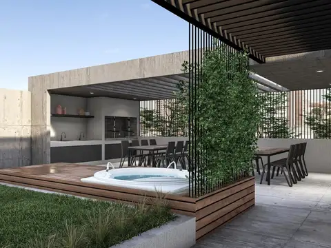 Monoambiente a estrenar en excelente ubicación en edificio CALIZO
