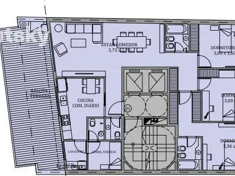 Departamento en Venta de 3 dormitorios