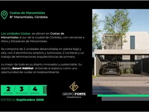 Casa en Venta en Costas De Manantiales, USD 204.000