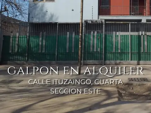 Galpón en alquiler de 439m2 ubicado en 4.ª Sección Área Fundacional