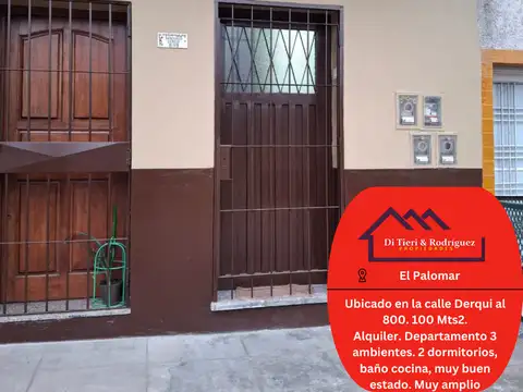 Alquiler Departamento/PH en El Palomar - Amplio y Sin Expensas