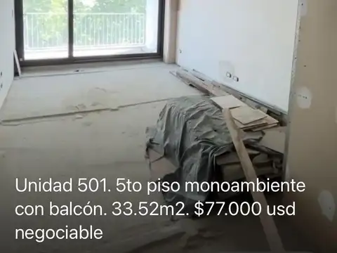 Departamento en Venta de Monoambiente