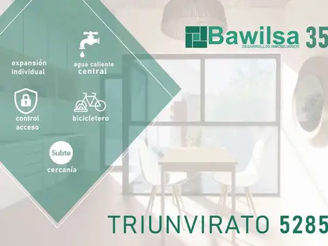 Departamento 2 ambientes con 1 baño