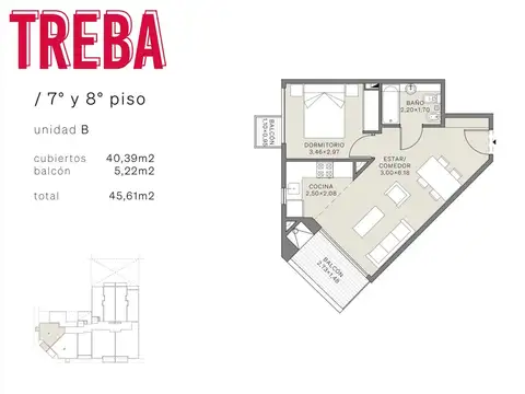 Departamento en Venta en Monserrat, USD 117.496