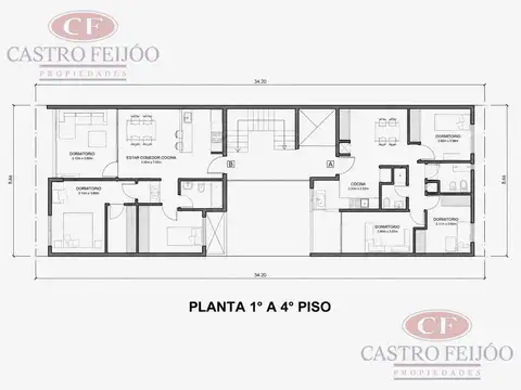 Departamento Monoambiente con 1 baño