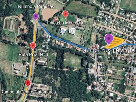 SE VENDEN 4 TERRENOS FRAY M.ESQUIÚ U$S 20 MIL C/U