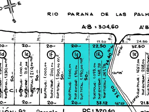 Terreno en Parana De Las Palmas Escobar