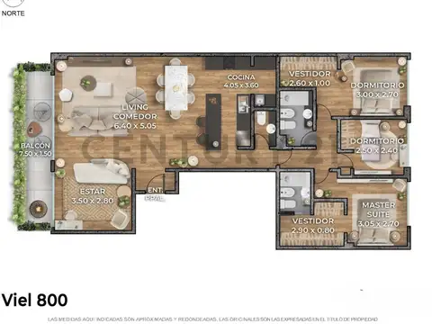 Viel 800, Piso 2 A