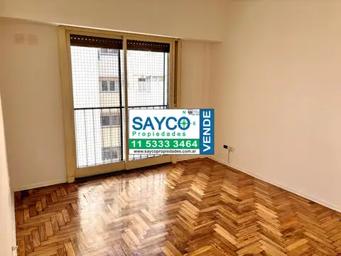 2 ambientes 38m2 piso 8 contra frente.