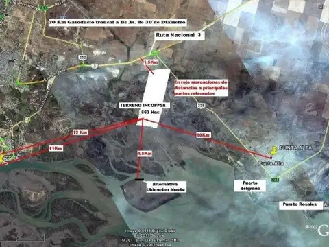 TERRENOS/FRACCIONES/LOTEOS - FRACCIONES INDUSTRIALES - BAHÍA BLANCA