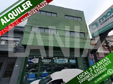 UNICO :: LOCAL 2 PLANTAS :: 1000MT2 :: MONTACARGAS ::