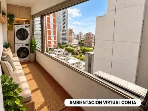 LUMINOSO 2 AMB C/ BALCON - PISO - MUY BAJAS EXPENSAS PROXIMO AL PARQUE CENTENARIO