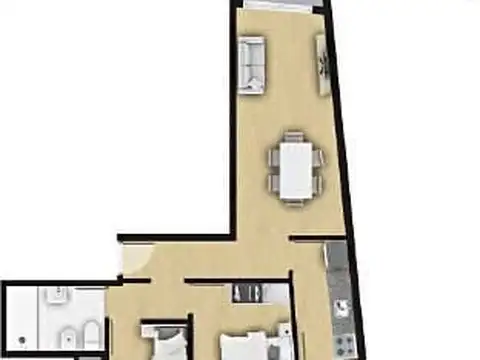 Departamento en Venta de 2 dormitorios