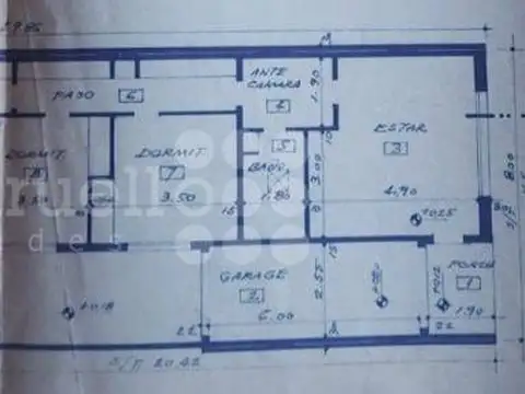 Casa 3 ambientes con 1 baño
