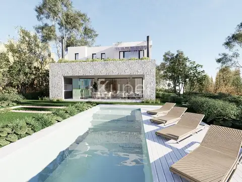 Casa en venta sobre el lago con 4 dormitorios en Laguna Grande, Villanueva