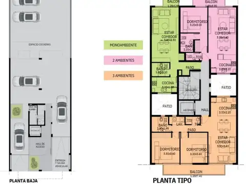Departamento Monoambiente con 1 baño
