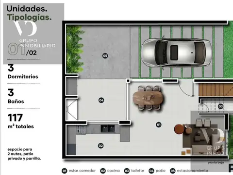Depto Tipo Casa en Venta en City Bell, USD 235.000