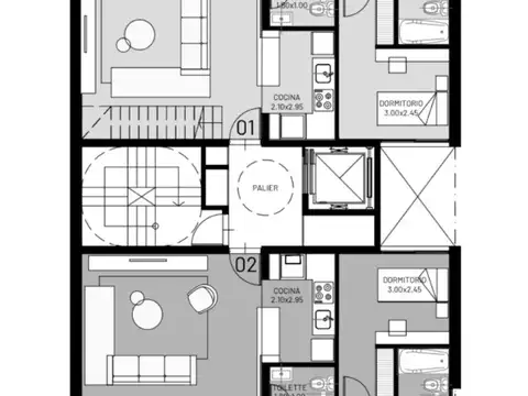Venta Montevideo 961 Tresdormitorios al frente
