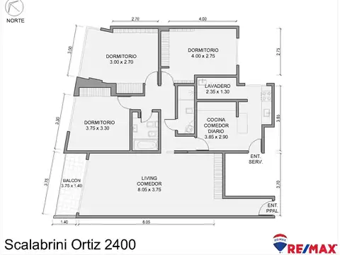 Departamento en Alquiler de 3 dormitorios