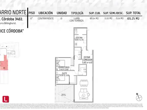 Departamento en Venta Apto profesional