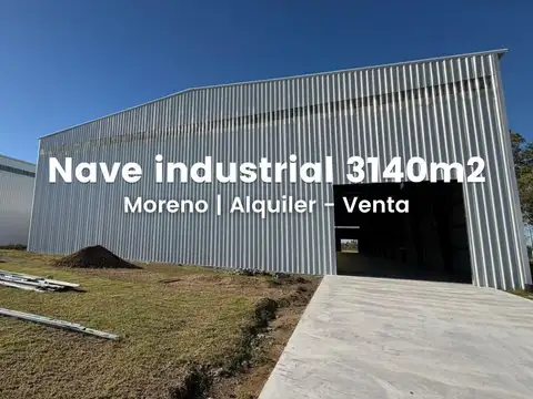 Venta o alquiler depósito en Moreno a estrenar