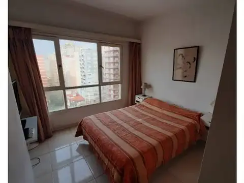 Alquiler por invierno departamento 1 ambiente vista lateral al mar Miramar
