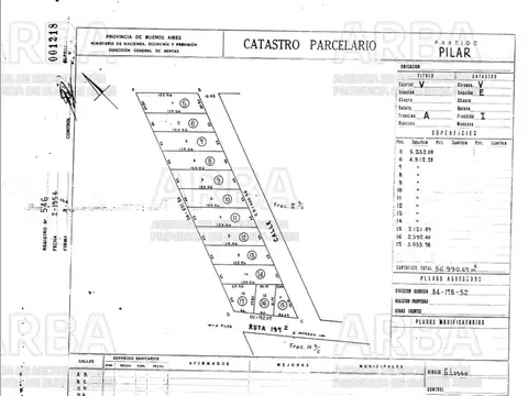 Terreno en Venta de 10836,0 m2