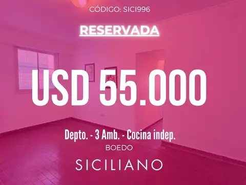 Departamento en Boedo