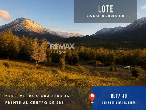 LOTE 2500 m2 FRENTE AL CENTRO DE SKI, RUTA 7 LAGOS