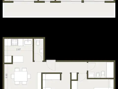 Departamento en Venta en Centro, USD 106.600