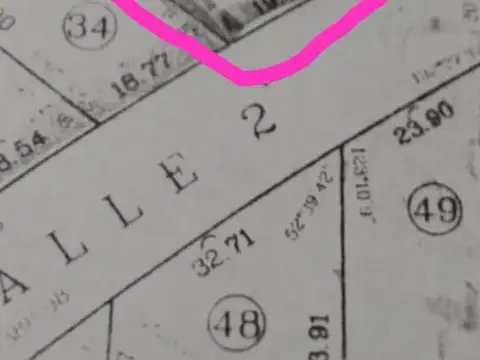 Terreno en Venta 19  mts Frente