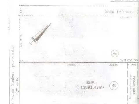 FRACCIÓN 3200 M2 CON OPCION A 9000 M2 ADICIONALES VENTA EN CONJUNTO O POR SEPARADO
