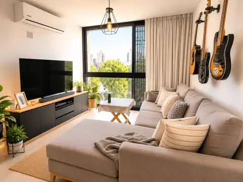 Venta depto de 2 dormitorios con cochera y terraza exclusiva. Apto crédito.  Rosario, Pichincha
