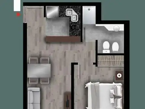 Departamento en Venta de Monoambiente