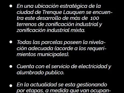 Terreno en Venta en Trenque Lauquen, USD 55.000
