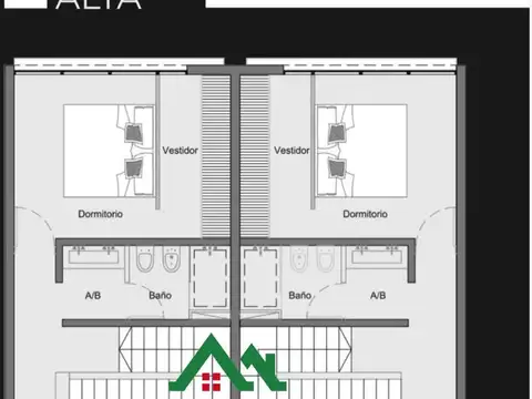 Duplex en venta de  2 dormitorios Barrio Palermo, Villa Maria