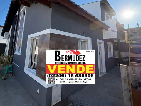 Venta Chalet 4 Ambientes En Mar Del Tuyu Calle 78 Entre 7 Y 8