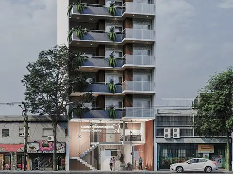 3° frente tres ambientes con balcon terraza