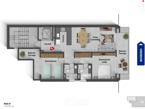 Departamento en Venta de Monoambiente