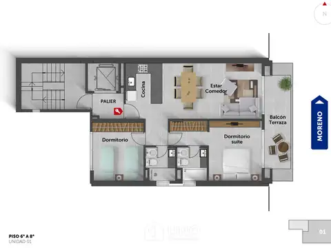 Departamento en Venta en Centro, USD 107.500