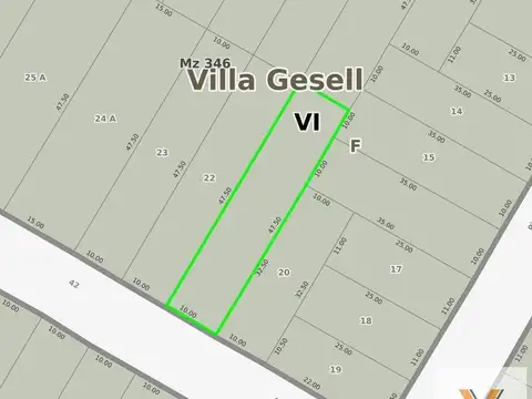 Terreno en venta - 475mts2 - Mar Azul