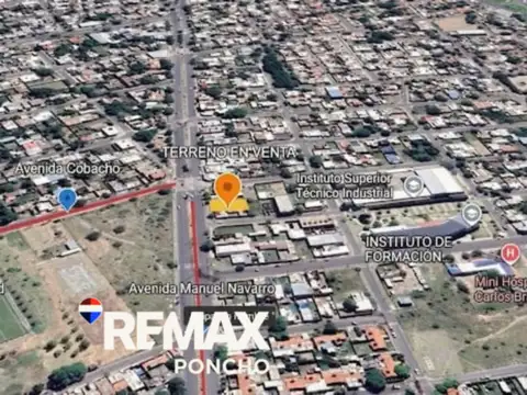 SE VENDE TERRENO ZONA SUR EN AV MANUEL NAVARRO