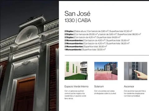 Monoambiente a estrenar con balcón