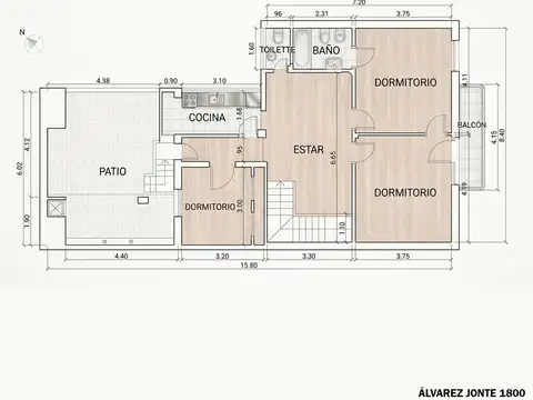Depto Tipo Casa en Venta de 3 dormitorios