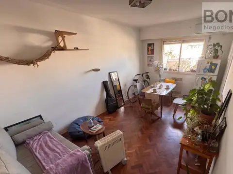 Departamento dos ambientes amoblado luminoso
