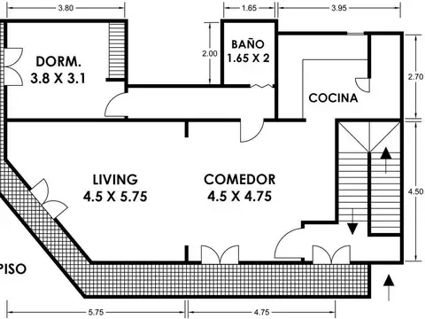 Depto Tipo Casa en Venta 35 años